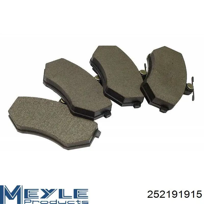 Задние тормозные колодки 252191915 Meyle