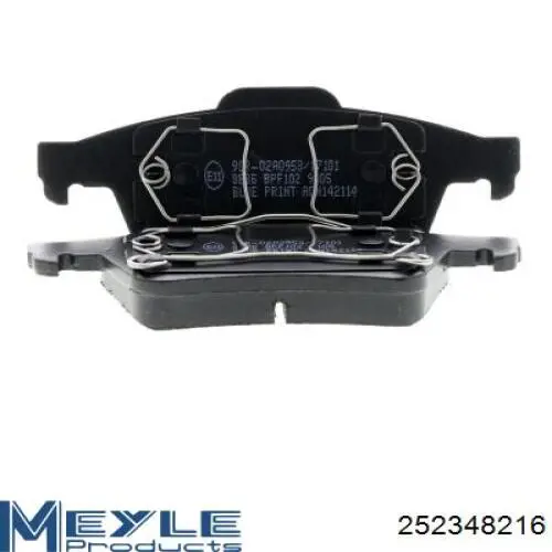 Задние тормозные колодки 252348216 Meyle