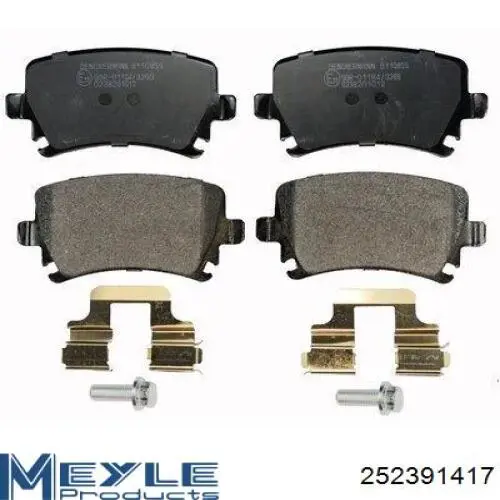 252391417 Meyle Колодки тормозные дисковые комплект