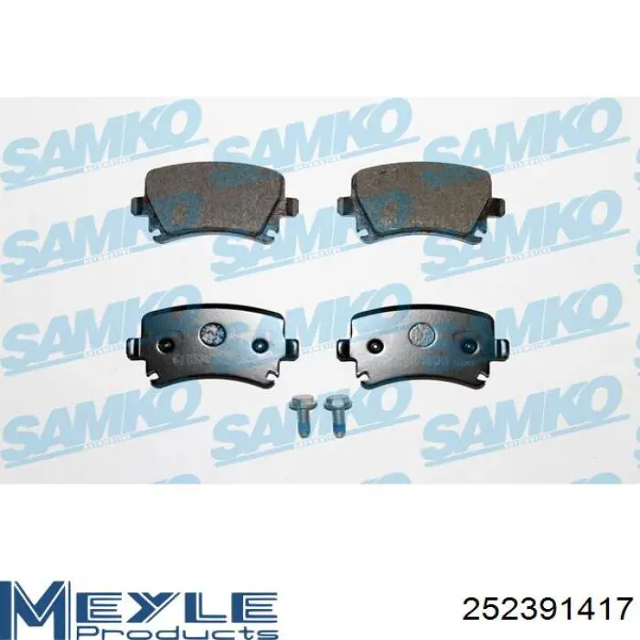 Колодки дисковые  Meyle 252391417 цена, от 25.31 USD