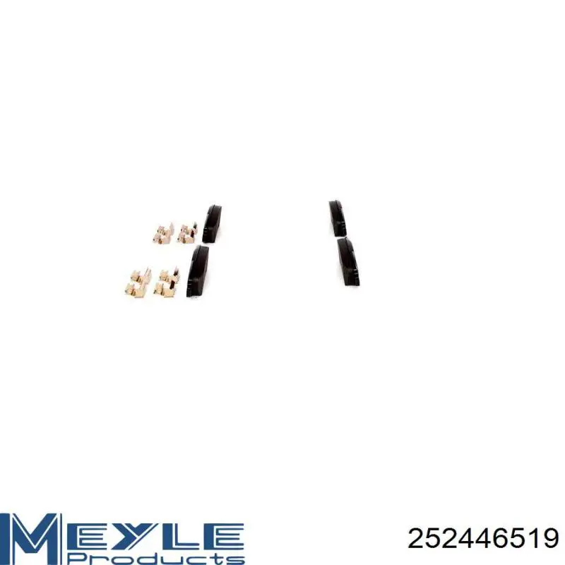 Задние дисковые колодки Meyle 252446519