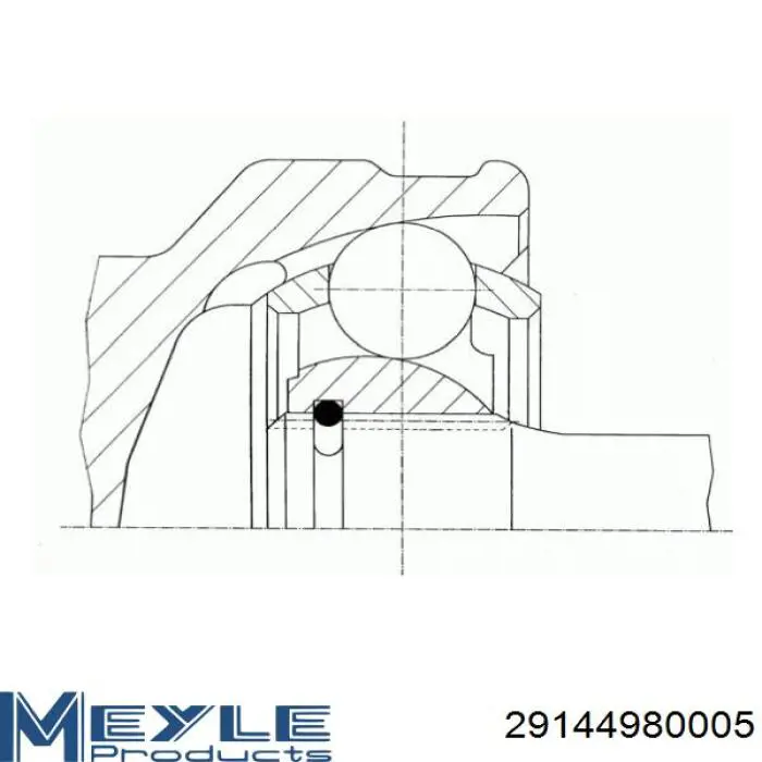 ШРУС зовнішній передній 29144980005 Meyle