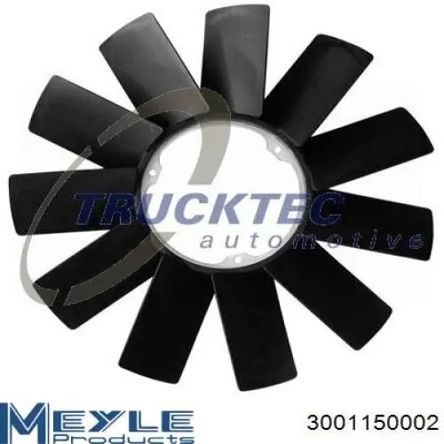 Rodete ventilador, refrigeración de motor 3001150002 Meyle