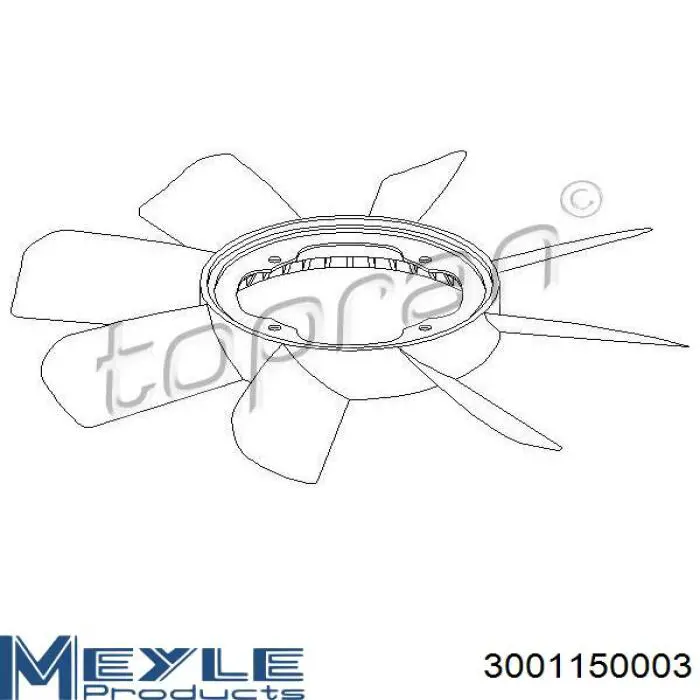 Крыльчатка радиатора охлаждения 11521278716 BMW