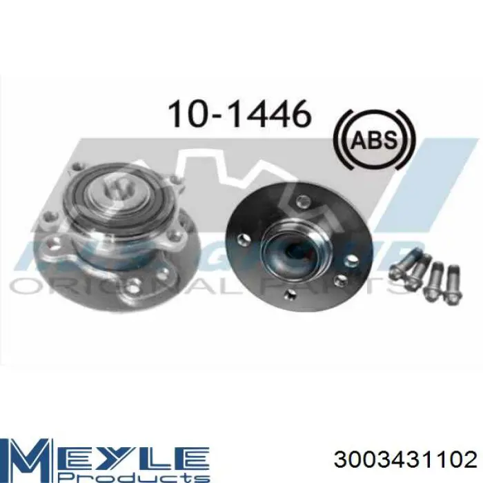 Ступицы задних колес Meyle 3003431102 цена, от 76.90 USD