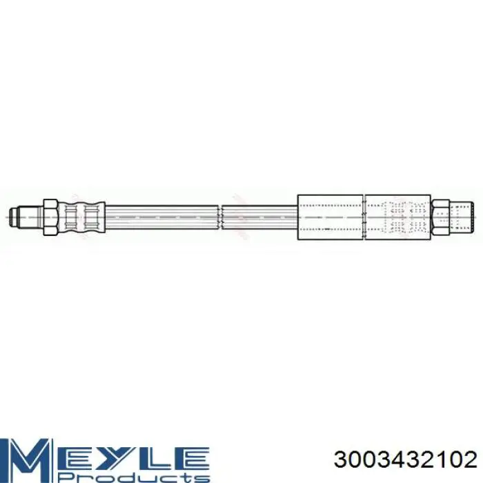Задний тормозной шланг 3003432102 Meyle
