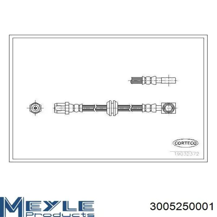 Купить LH6112 Delphi Шланг тормозной передний