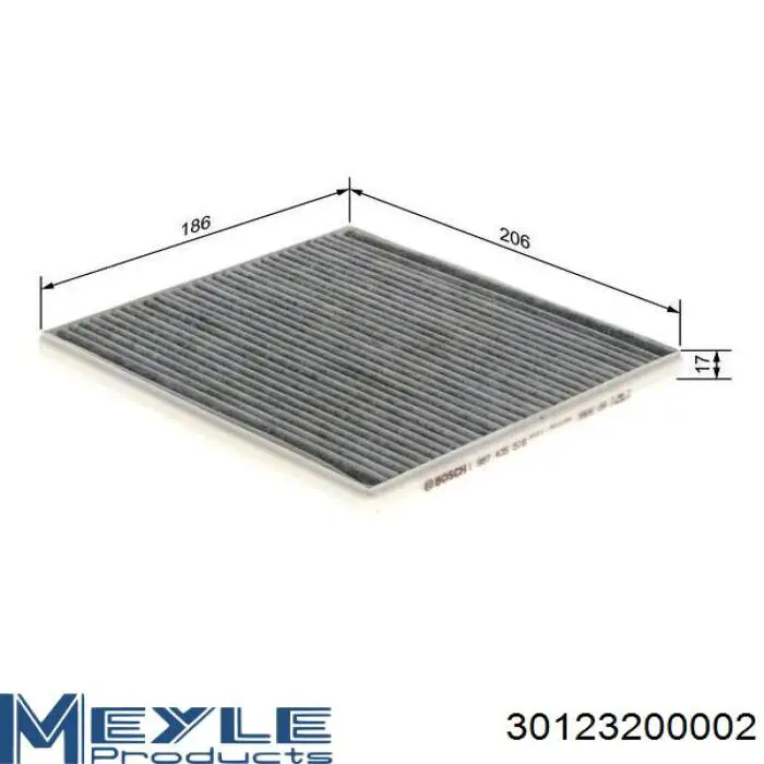 Фильтр салона 30123200002 Meyle