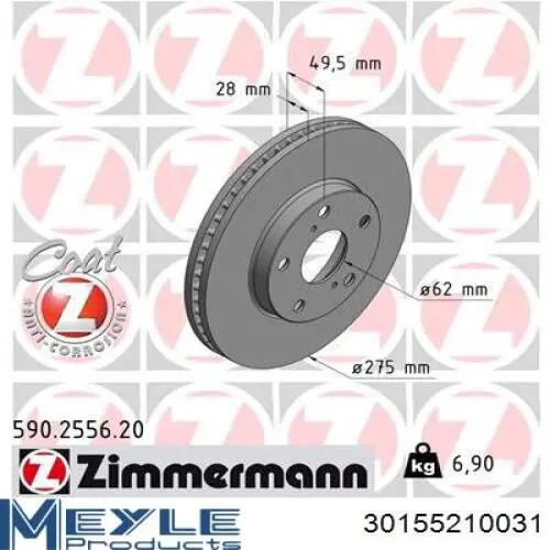 Тормоз дисковый передний Rider RD3325DF1431 цена, от 34.35 USD