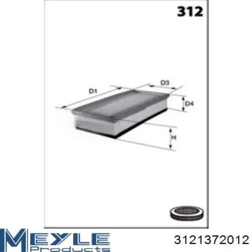 Воздушный фильтр LX551 Mahle Original