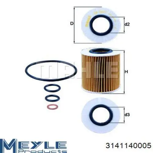 Масляный фильтр OX1661 Mahle Original