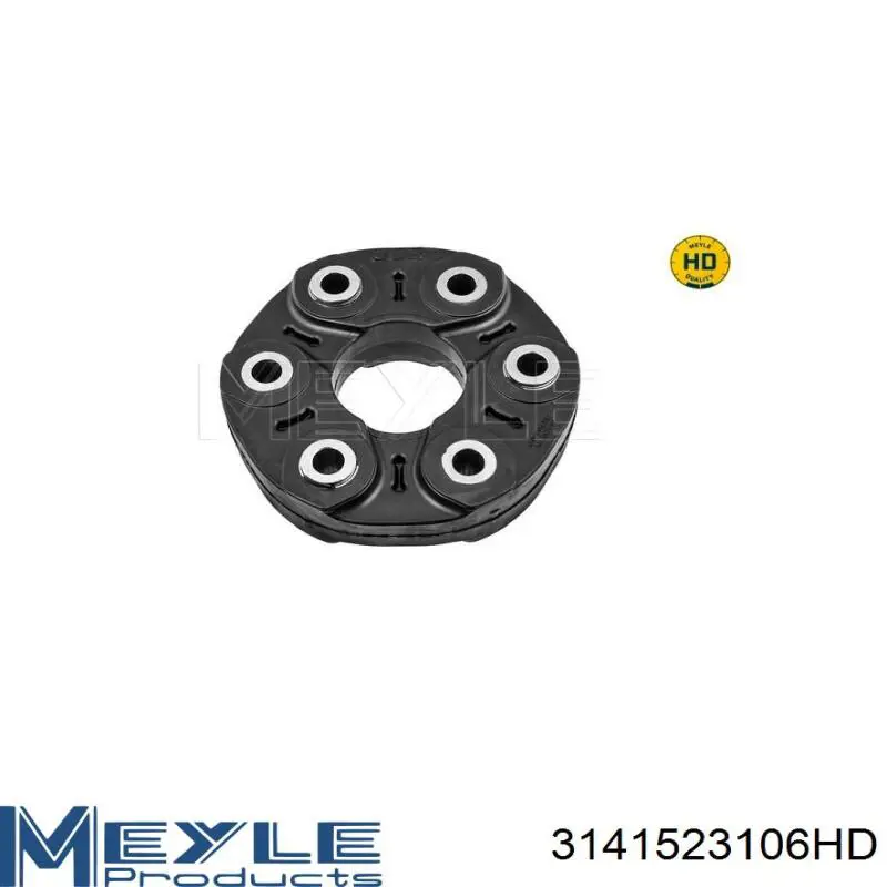 3141523106HD Meyle acoplamento elástico dianteiro/traseiro do veio de transmissão