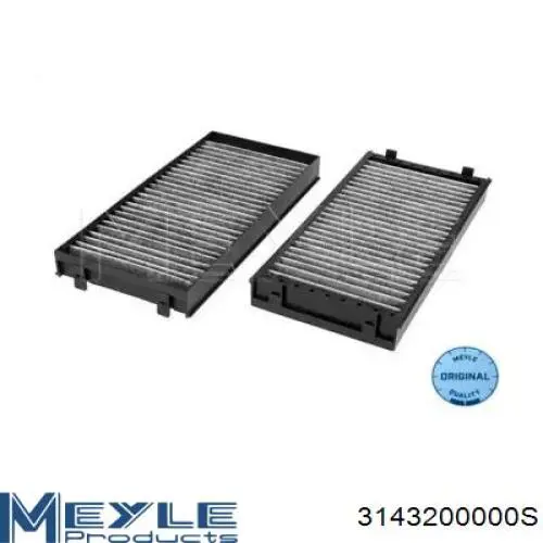 Купить 3143200000S Meyle Фильтр салона угольный