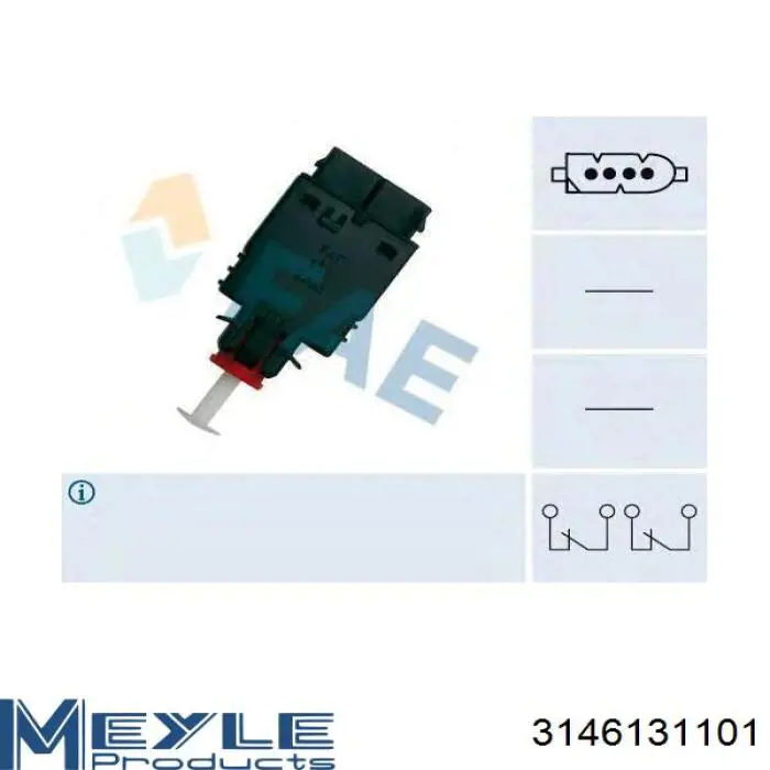 Купить FE01625 Febi Датчик света заднего хода