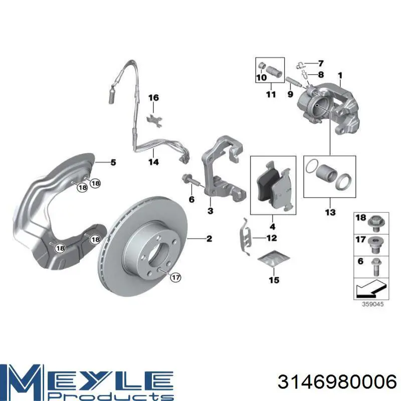 Купить BKCF25 Ford Ремкомплект переднего суппорта