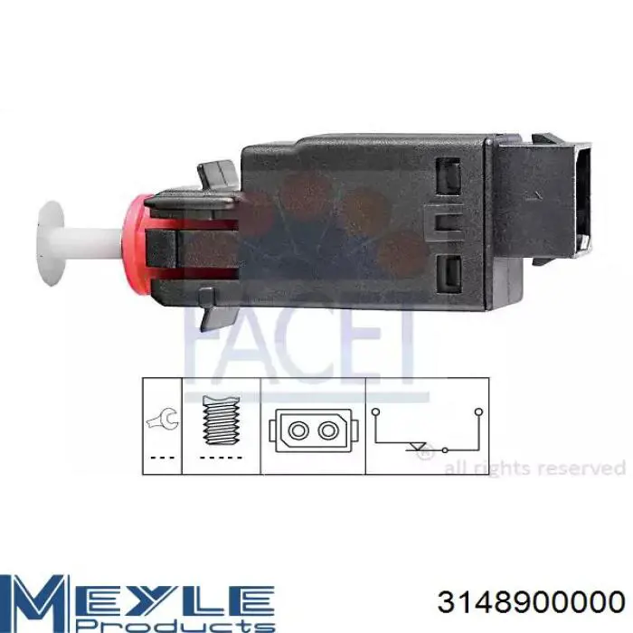 Sensor de ativação do sinal de parada para BMW X1 (F48)