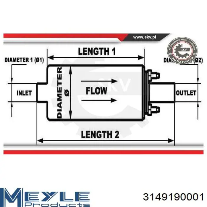 Бензонасос 3149190001 Meyle