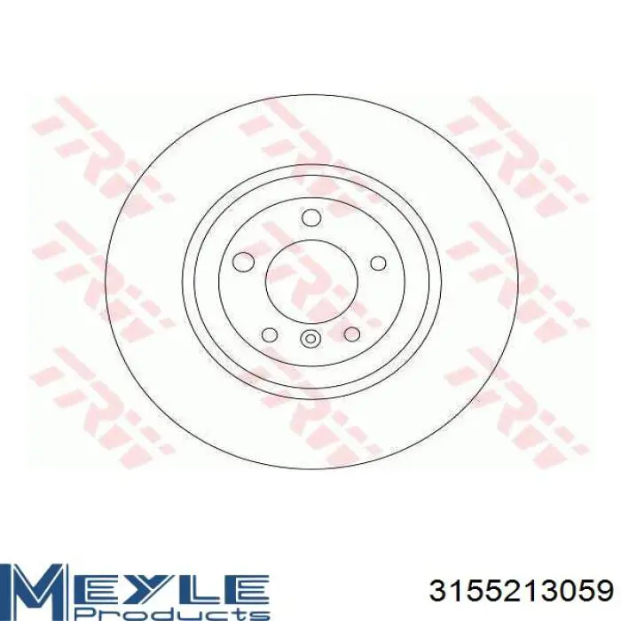 3155213059 Meyle Диск тормозной передний
