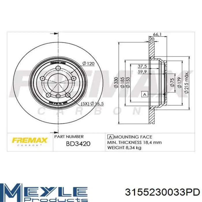 Тормозные диски 43907 Febi
