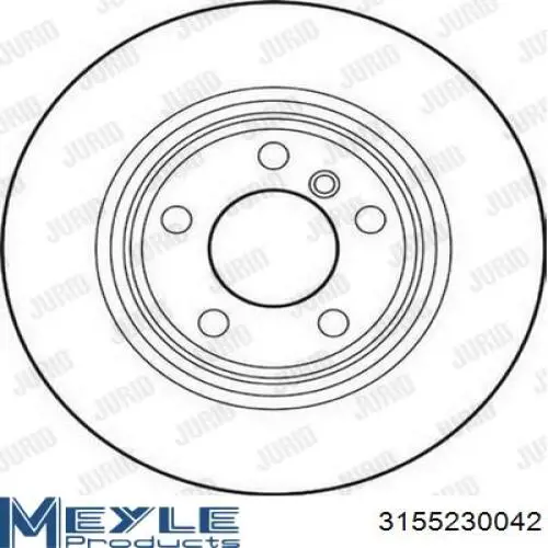 Задний дисковый тормоз Meyle 3155230042PD