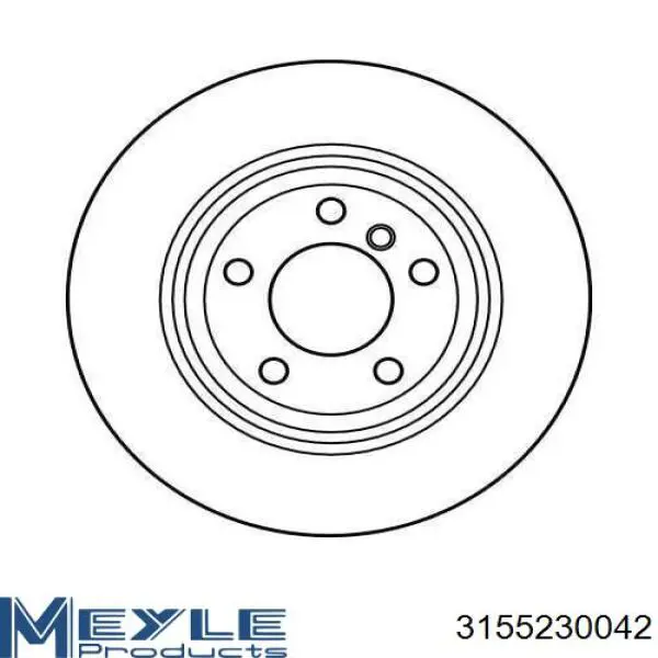 3155230042PD Meyle Дисковый тормоз