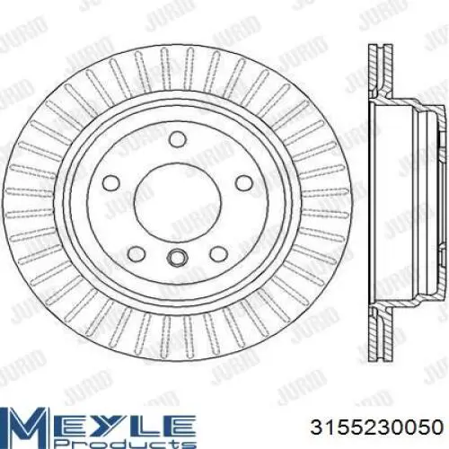 Тормозные диски BDS1136 Jurid/Bendix