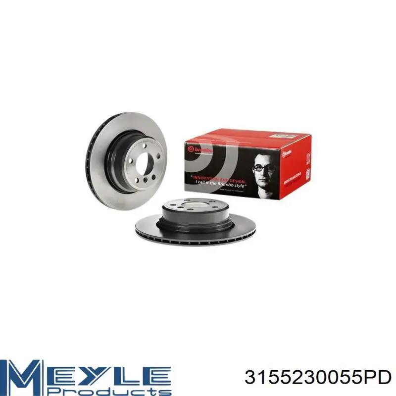 Тормозные диски 3155230055PD Meyle