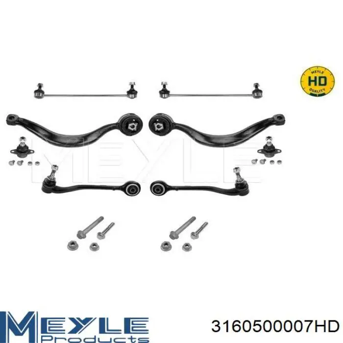 Левый рычаг передней нижней подвески Meyle 3160500007HD цена, от 81.74 USD