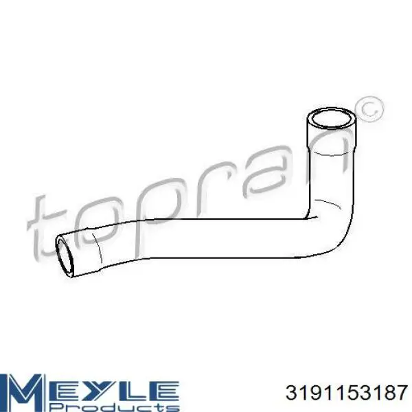 Нижний патрубок радиатора BMW 11531722852