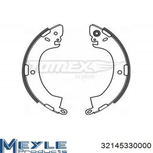 Задние барабанные колодки Q0920273 Q-fix