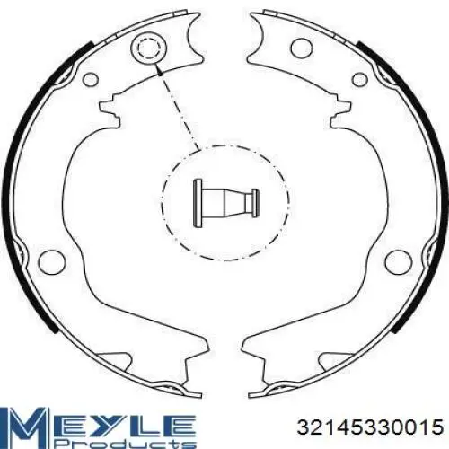Купить MN102635 Mitsubishi Задние барабанные тормозные колодки