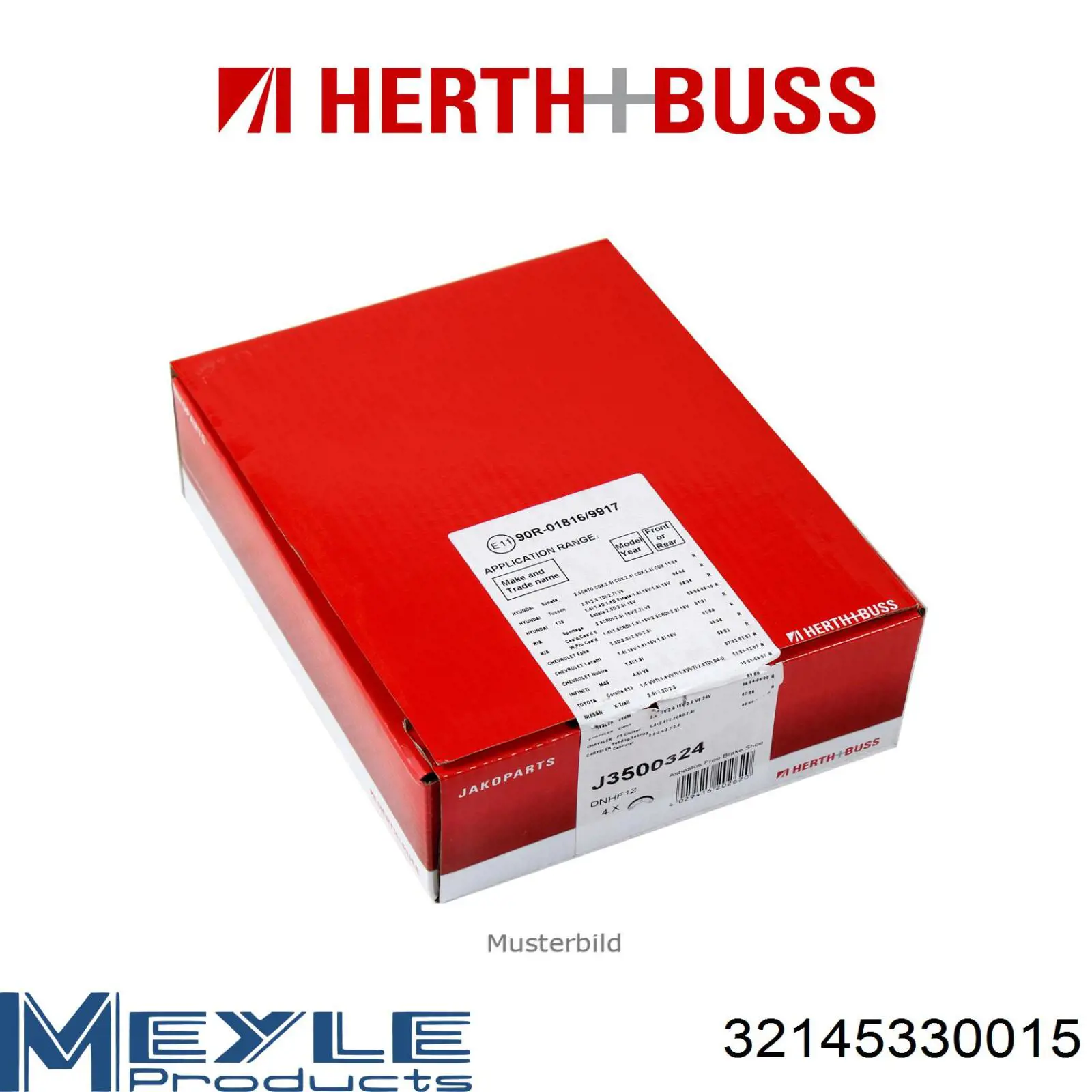Задние барабанные колодки MB668906 Mitsubishi