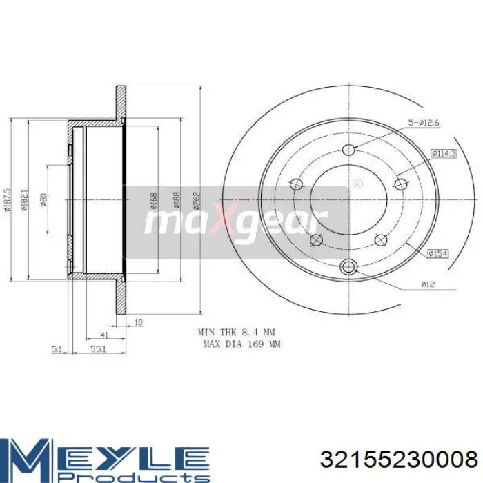Задний дисковый тормоз Tangun R52028