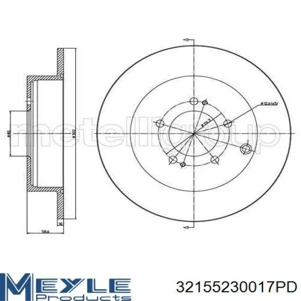 Задний тормозной диск HELLA-PAGID 355115492 цена, от 39.35 USD