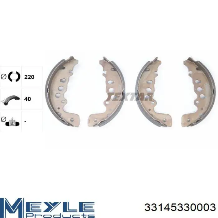 BC07470 Starline Барабанные тормозные колодки