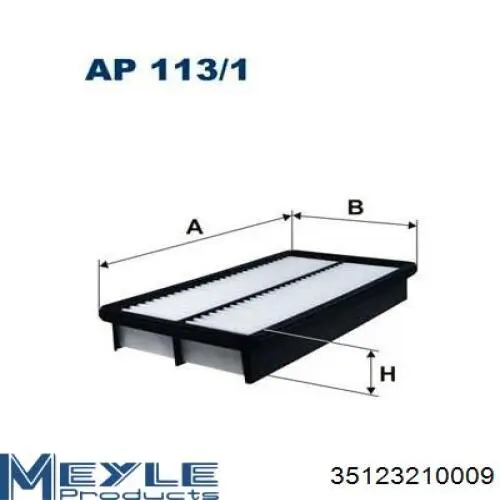 Купить 35123210009 Meyle Автомобильный фильтр воздуха