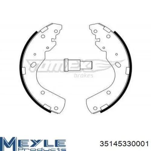 Задние барабанные колодки SBC08450 Starline
