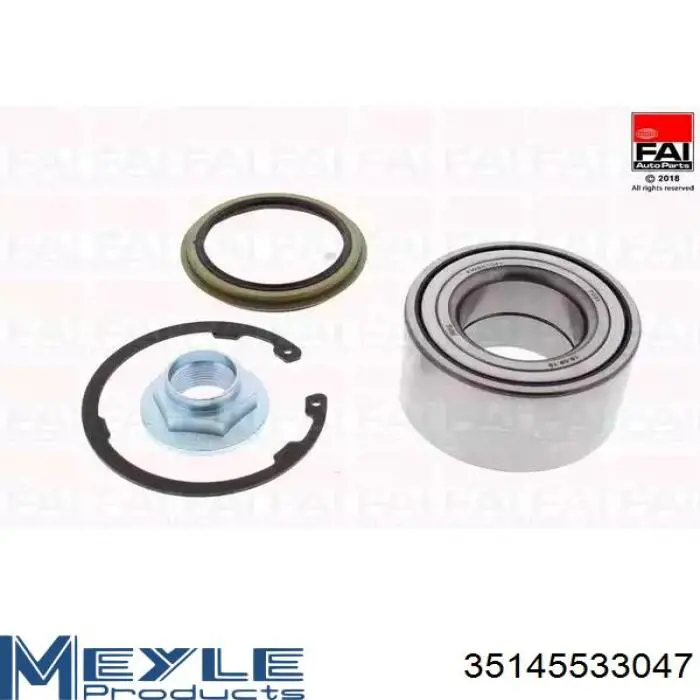 Ступичный подшипник передний Mazda B45533047DMV
