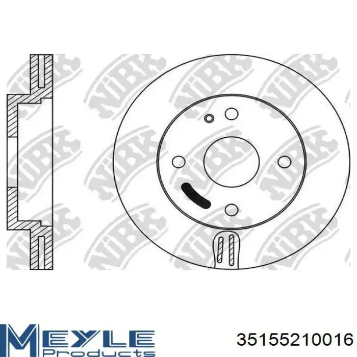 Передний тормозной диск Maxgear 190715