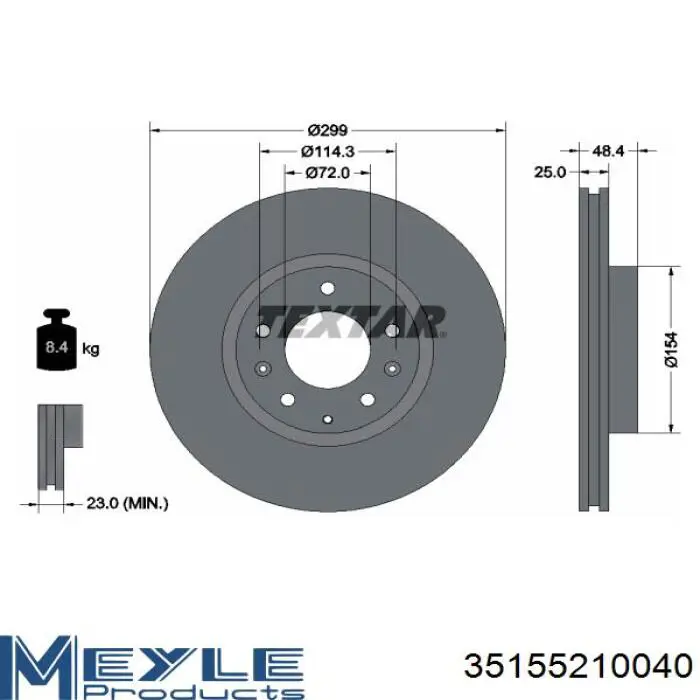 Тормоз дисковый передний Starline SPB20917 цена, от 60.43 USD