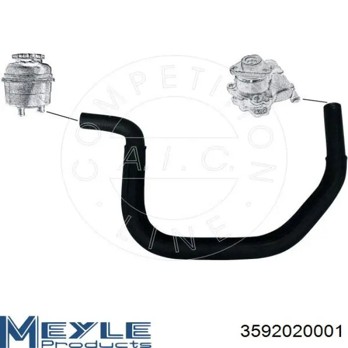 Шланг ГУР низкого давления, от бачка к насосу Autotechteile 7003203 цена, от 14.61 USD