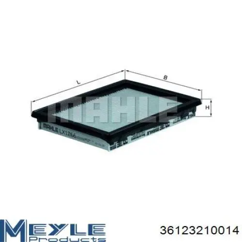 Воздушный фильтр MFAU0669 MK Filter