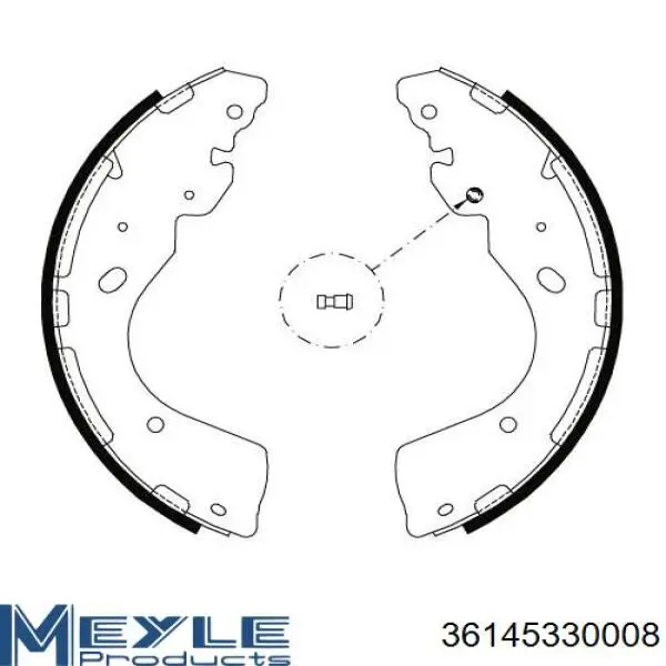 RD263801073 Rider Барабанные тормозные колодки