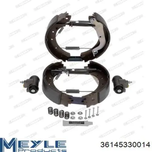 Купить PRS0317 Protechnic Задние барабанные тормозные колодки