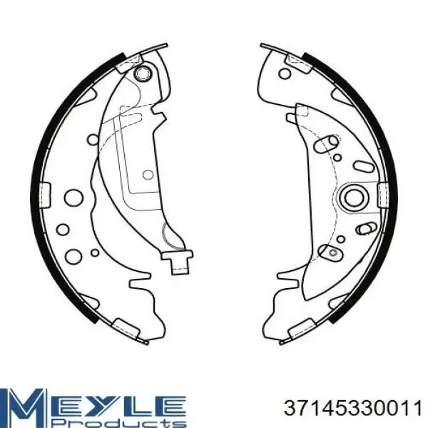 Задние барабанные колодки S11503 Brembo