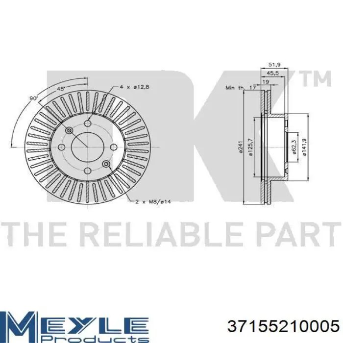 Передние тормозные диски SD1004 Hi-q