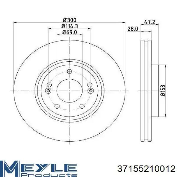 Купить S517123K100 Hyundai/Kia Ротор тормозной