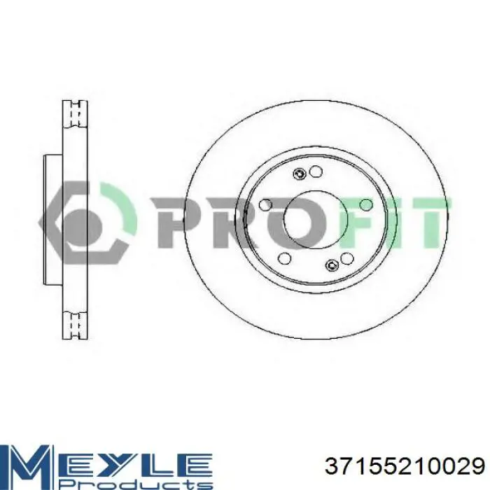 Передние тормозные диски S517121H000 Hyundai/Kia