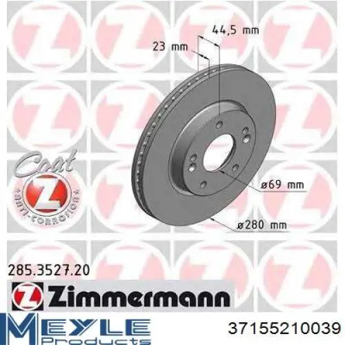 Передние тормозные диски SPB21300 Starline