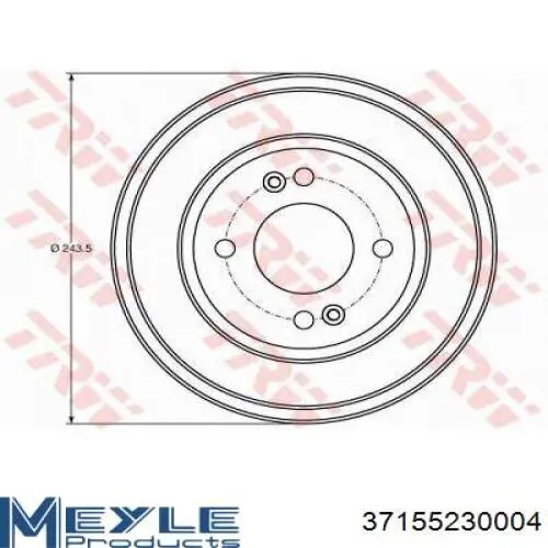 Тормозной барабан 986477216 Bosch